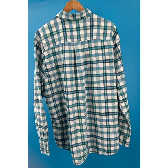 SaddleBred Oxford Check Multi-Color Long Sleeve Button-Up Men’s Shirt XLarge - Picture 8 of 11